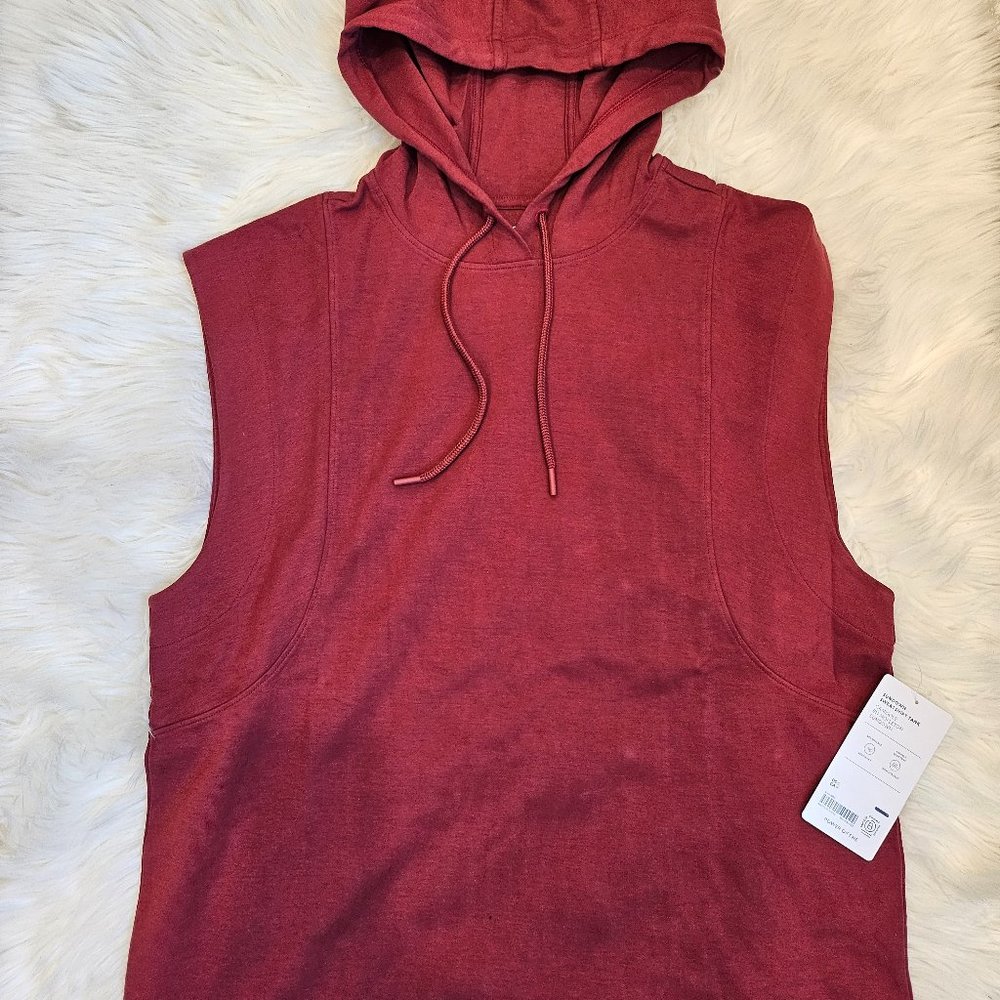 NWT Athleta Womens Sundown Sleeveless  Sweatshirt Tank Hoodie Size Small